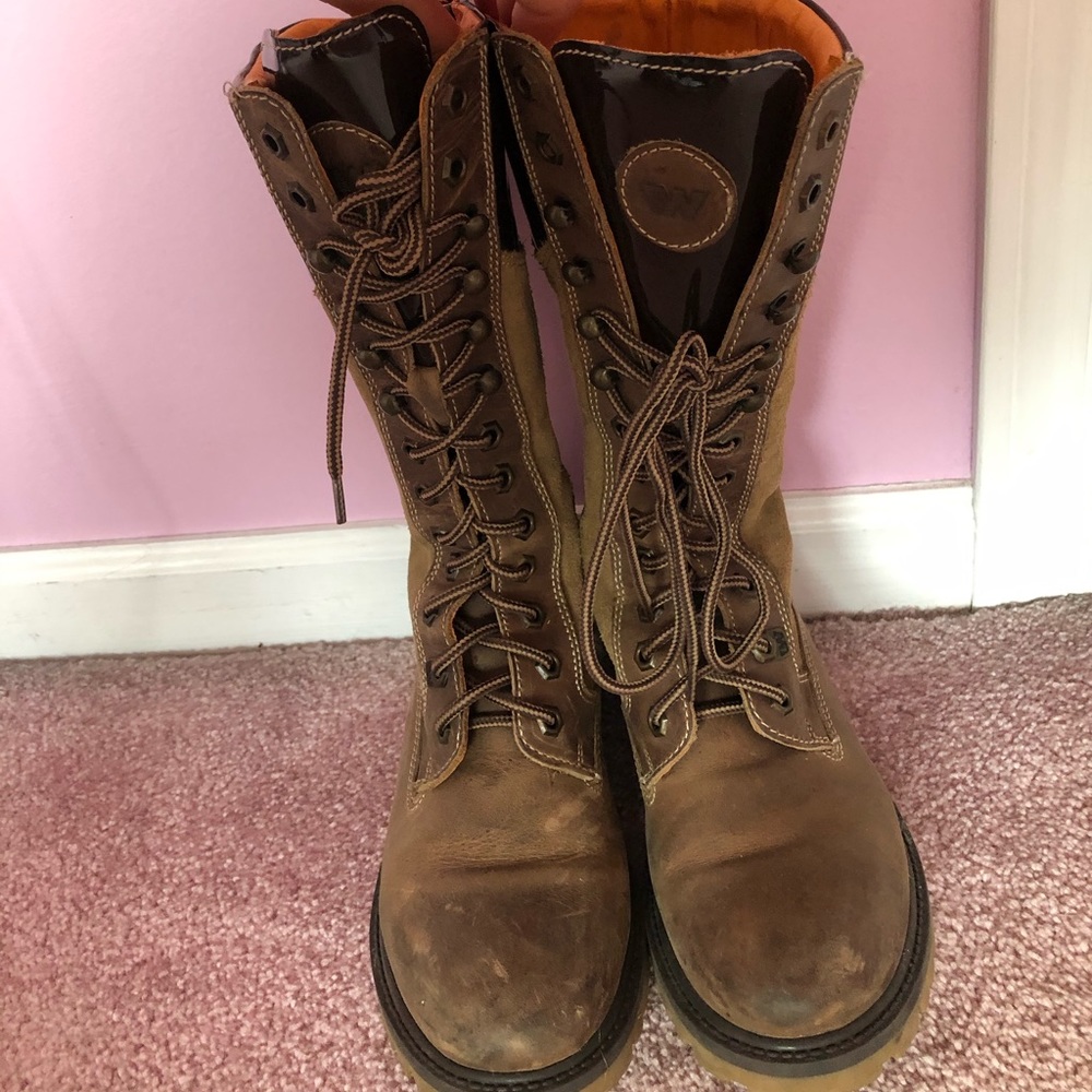 Weinbrenner tall walking boots- brown. Pre-owned.